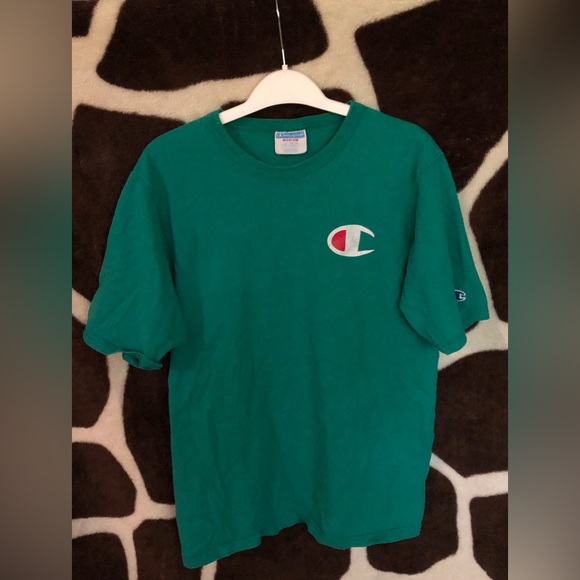 Mens green Champion Tee-shirt - Picture 1 of 5